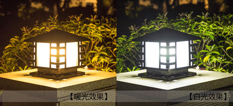 东莞花季传媒APP下载安装照明(QDZTD-008)户外围墙墙头方形柱头灯暖光\白光亮灯效果