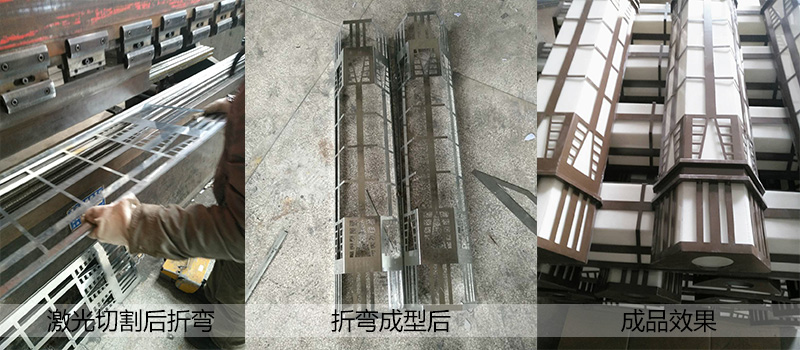 广场方形镂空花季视频黄柱生产流程实拍图片