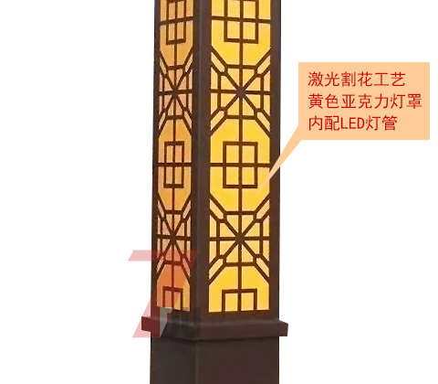 (QDJGDZ-012)3.5米广场镂空花季视频黄柱细节展示2