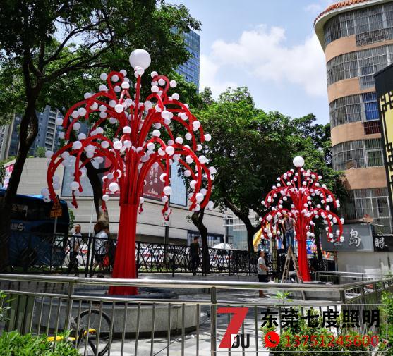 大型异形广场花季视频黄安装效果