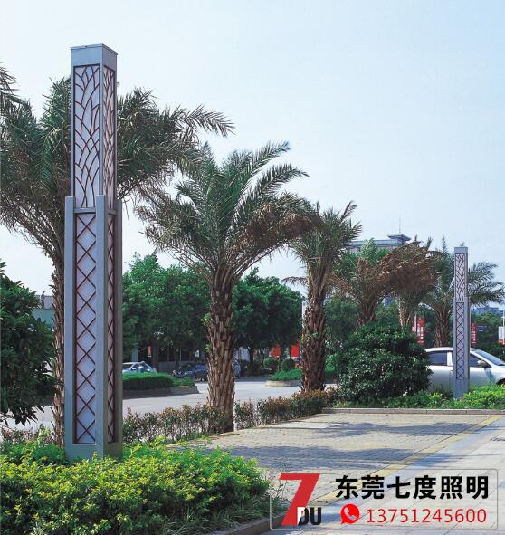 定制广场led花季视频黄柱安装实拍效果