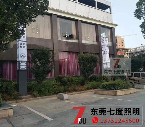 6米方柱600x600mm花季视频黄柱安装效果图片