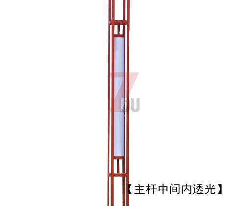(QDJGDZ-017)红色火焰造型特色广场园林花季视频黄主杆内透光位置